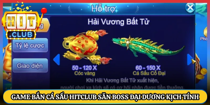 Game Bắn Cá Sấu Hitclub Săn Boss Đại Dương Kịch Tính