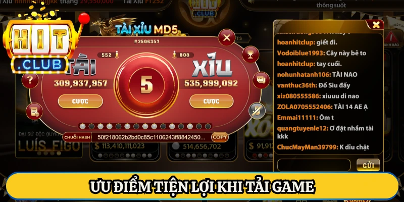 Ưu điểm tiện lợi khi tải game